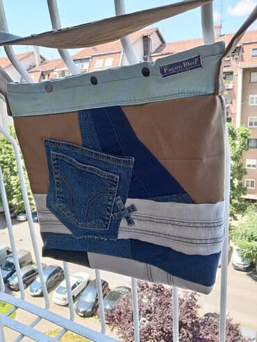 torbe od krzna: Torba za plažu, Handmade — 1