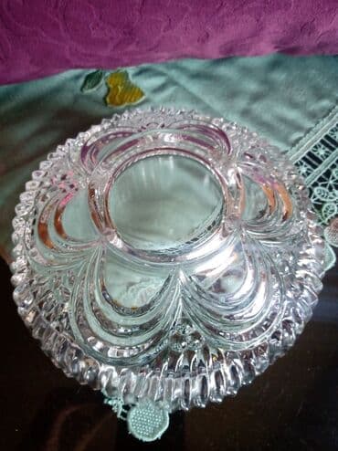 Kuhinjski setovi: Cinija nova kristal,led kristal ceska 70te. Visina. 8,5cm — 3