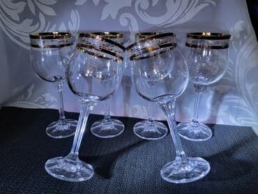 swarovski case za vino cena: Case kristal za vino Bohemija,rucni rad 60te.god. Case kristal,rucna — 1