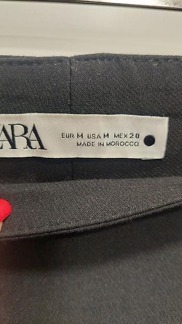 Women's Pants, Jeans, Shorts: ZARA ženske pantalone sa zlatnim dugmadima - Model: visok struk sa — 3