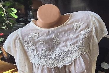 Kupaći kostimi: Romantična bele bluza od prozračnog šifona - Boja: mlečno bela/ekru - — 2