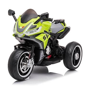 kola na akumulator za decu: Motor APRILIA 12V – Zeleni, trotočkaš sa multimedijom i LED — 1