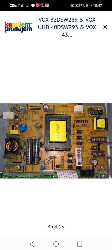 dozer za lekove: VOX LED televizori – delovi i ploče Dostupni delovi i oznake sa — 5