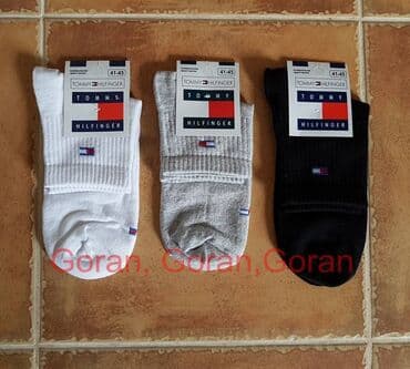 tommy hilfiger d: Muške pamučne čarape. Tommy hilfinger 3/4 muške pamučne čarape — 1