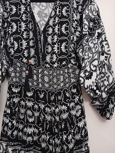 boho bluze: Dugačke ženske haljine sa printom – lepršavi krojevi - Model 1 — 5