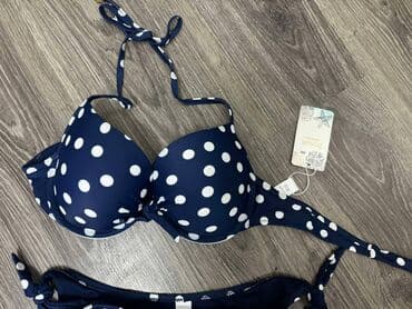 jednodelni kupaci sa karnerima: Dots, color - Blue — 2