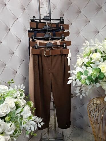 Ostale pantalone: M, Visok struk, Ravne nogavice — 2