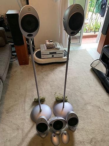 denon avr 390: Kef jaje dvosistemski alu 5 komada i podni stalci — 1