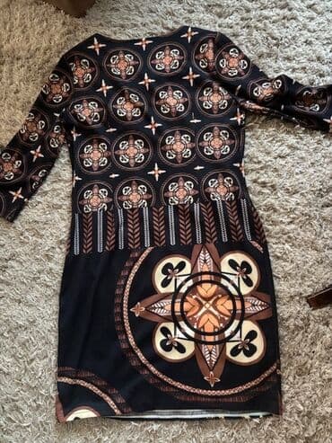 bela boho haljina: XL (EU 42), color - Multicolored, Oversize, Long sleeves — 1