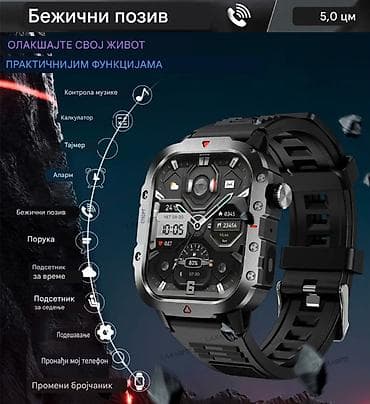 rolex cene: Nov pametni sat sa dva crna kaiša silikonskim i metalnim. Sat ima — 8