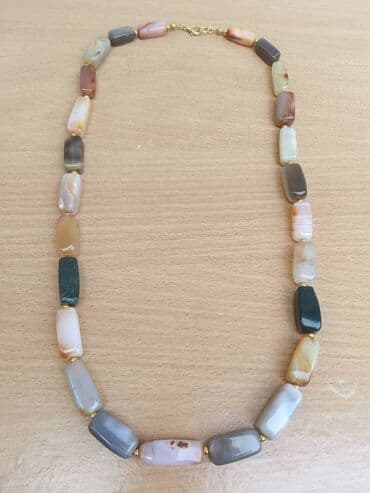 Ostali aksesoari: Ogrlica AHAT 6 Ogrlica od Ahata, poludragi kamen. Dužina-obim 73 cm — 3