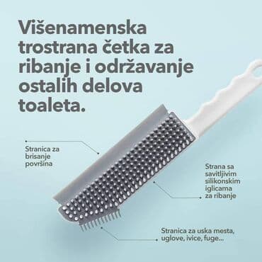 silvercrest za prozore: Cena 1099 din Set golf cetka za odrzavanje toaleta + silikonska cetka — 3