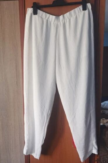 bele zenske pantalone: 2XL, Normalan struk, Drugi kroj pantalona — 3