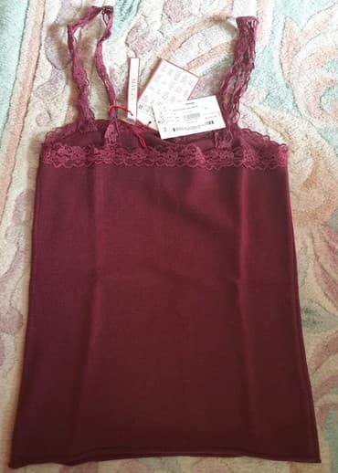 majice ispod sakoa: M (EU 38), color - Burgundy — 3