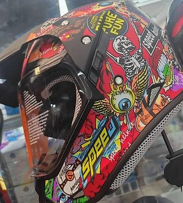 podloske za dizne: Motoristička kaciga FGN – full-face, urbano/touring stil. Ključne — 6