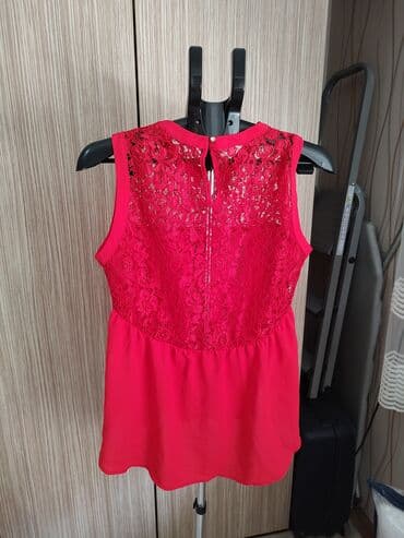 kaftan haljine za plazu new yorker: M (EU 38), Single-colored, color - Red — 2