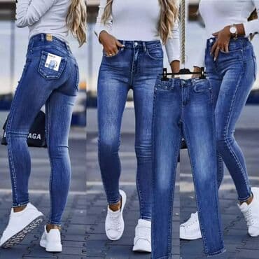 push up pantalone: Jeans, High rise, Skinny — 13
