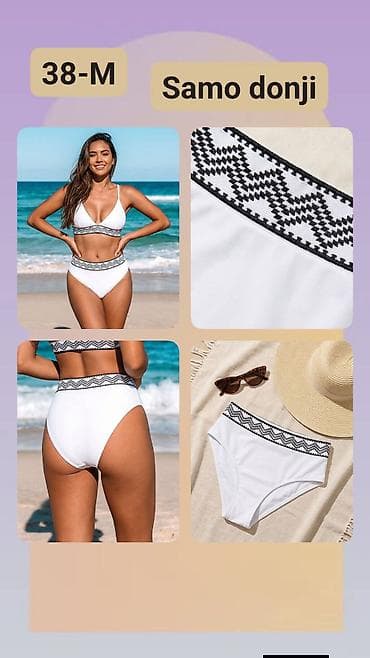 Ženski donji deo kupaćeg kostima – veličina 38/M. - Model: visoki