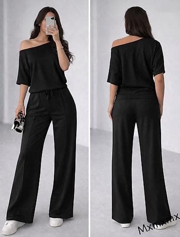 Sweatsuit Sets: Zenski komplet – ležerni komplet sa širokim nogavicama
2200 din — 5