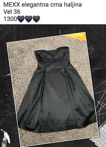 Haljine: MEXX elegantna crna haljina - Model: strapless/korset kroj sa — 1