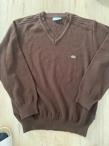 duks l: Lacoste muški džemper sa V‑izrezom - Brend: Lacoste - Model: klasični — 1