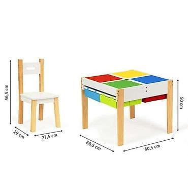 Setovi stolova i stolica: DECIJI SET STO + 2 STOLICE – ECO TOYS Šifra proizvoda: XKF002-250 — 3