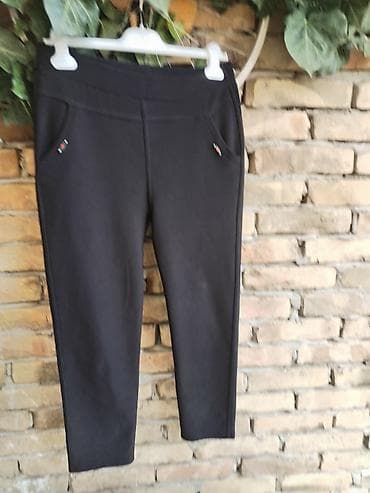 dva mammut: Crne ženske pantalone/helanke – veličina XXL - Model sa širokim — 4