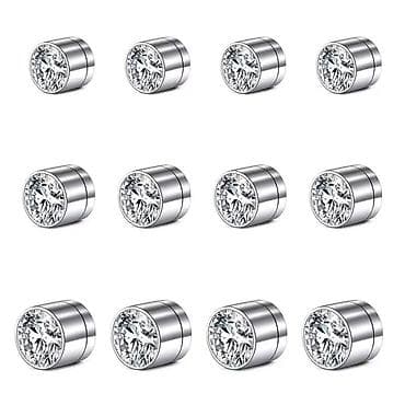 tiffany nova kolekcija: Minđuše na magnet (Nisu potrebne bušene uši) Dimenzije:3mm,4mm,5mm — 2