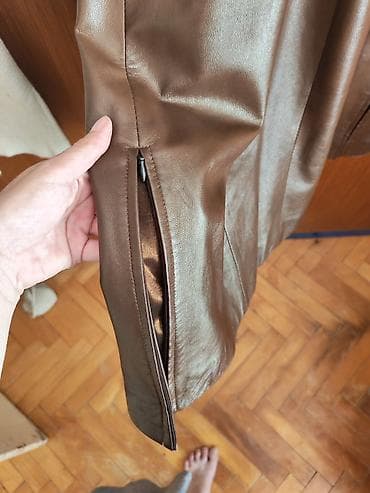 termo jakne: Ženska kožna jakna/kaput AR TEMIZ Classic, veličina L. - Materijal — 8