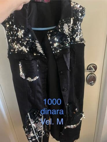 zenske jakne sa dva lica: Crna ženska kožna jakna marke Luciano Collection, veličine L. Jakna — 8