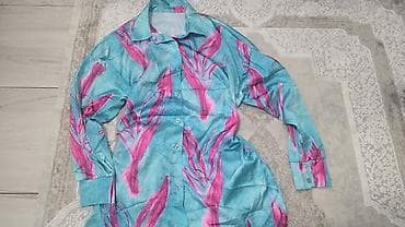 Men's Clothing: Komplet košulja + pantalone sa tropskim printom - Dvodelni set: duga — 2