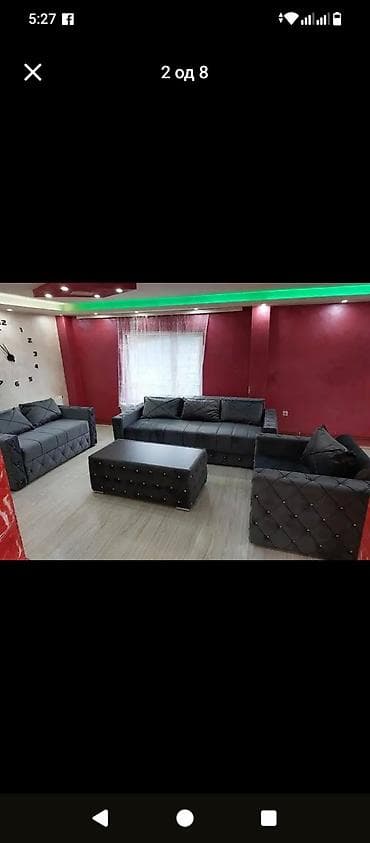 male ugaone garniture bih: Komplet tapaciranih garnitura za dnevni boravak – moderni dizajn sa — 1