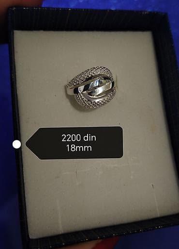 burma prsten: Srebrni prsten vel 18mm — 1