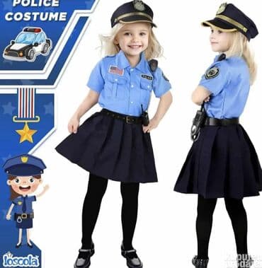 pečati za decu pepco: Policajka kostim ( kapa, suknja, košulja, dodaci za policiju sa — 3