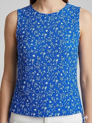 bodi s: Ženska bezrukavna bluza - Model: klasičan, bez rukava, okrugli izrez — 1