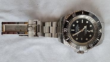 sat zenski: Dva muška ručna sata – sportsko/ronilački stil, čelične narukvice. 1) — 9