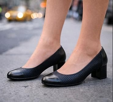 Aksesoari: Elegantne ženske salonke sa blok petom Velicine o d 36 do 41 🛒 3,000 — 2