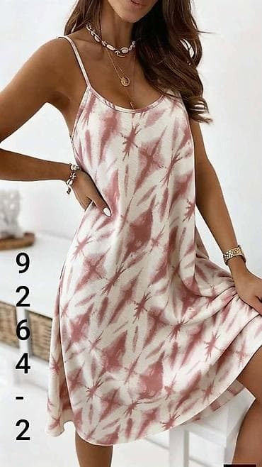 pantera haljine: Letnja haljina na tanke bretele - Kroj: lepršava A-linija, midi — 8