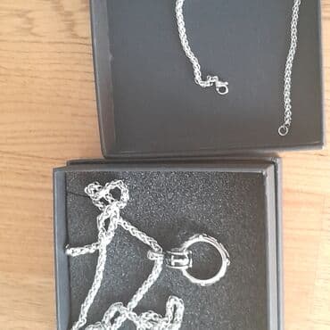 set novcanik i kais: Set: Ogrlica, Materijal: Hirurški čelik — 1