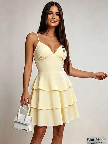 minic odeca: ✅Elegantna ženska haljina na tanke bretele – Emi Moda, Made in Italy — 2