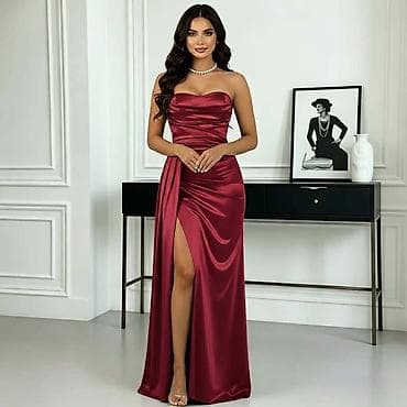 Haljine: Elegantna večernja haljina - Dužina do poda sa visokim šlicem sa — 3