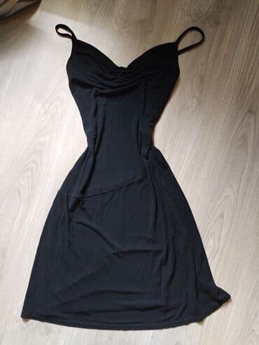 air max command black: A-Dress S (EU 36), color - Black, Evening, Long sleeves — 1