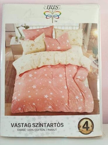 komoda sa kliznim vratima: Singl posteljine 4 dela Jorganska 140x200 Carsav jednobojan sa gumom — 1