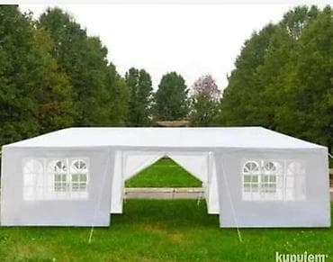 alke za cerade: Beli Paviljon Party 3x9m – Savršen za zabave i događaje na otvorenom! — 4