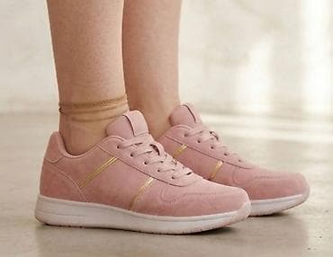 zelena haljina za svadbu: Sportske patike – ženske, roze - Materijal: meka veštačka brušena — 1