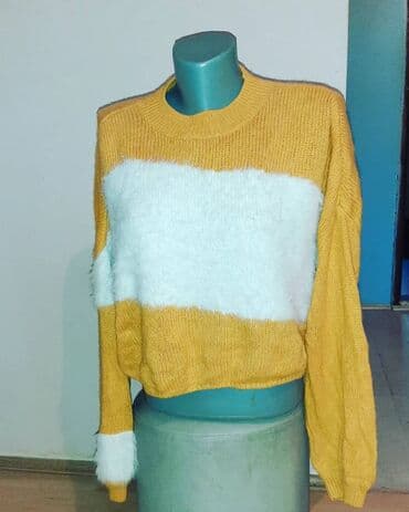 Kape i aksesoari: Mekan topao zuti crop top dzemperic s m vel — 4