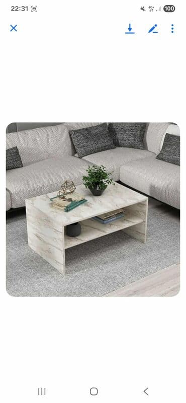 polovan namestaj za kafice: Apollon - White, Sapphire Oak White Sapphire Oak Coffee Table 100% — 7