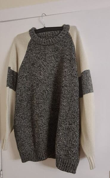 pletenje kape: Džemper, XL, bоја - Siva — 1