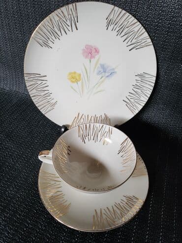 porcelanske solje za caj: Porcelanski vintaz set. Set bez ostecenja,sve na njemu odsjaj od — 2