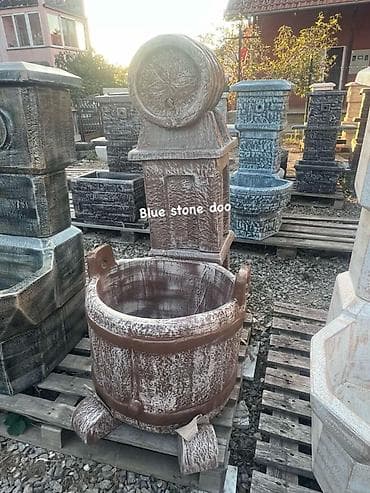 rajon materijal: Dekorativna dvorišna česma od livenog kamena (betonska imitacija — 1